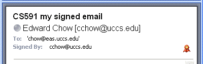 signed email
